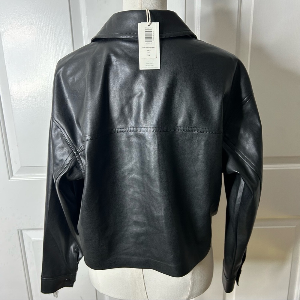 Z Supply NWT All Day Faux Leather Jacket (size XS) - Picture 8 of 10